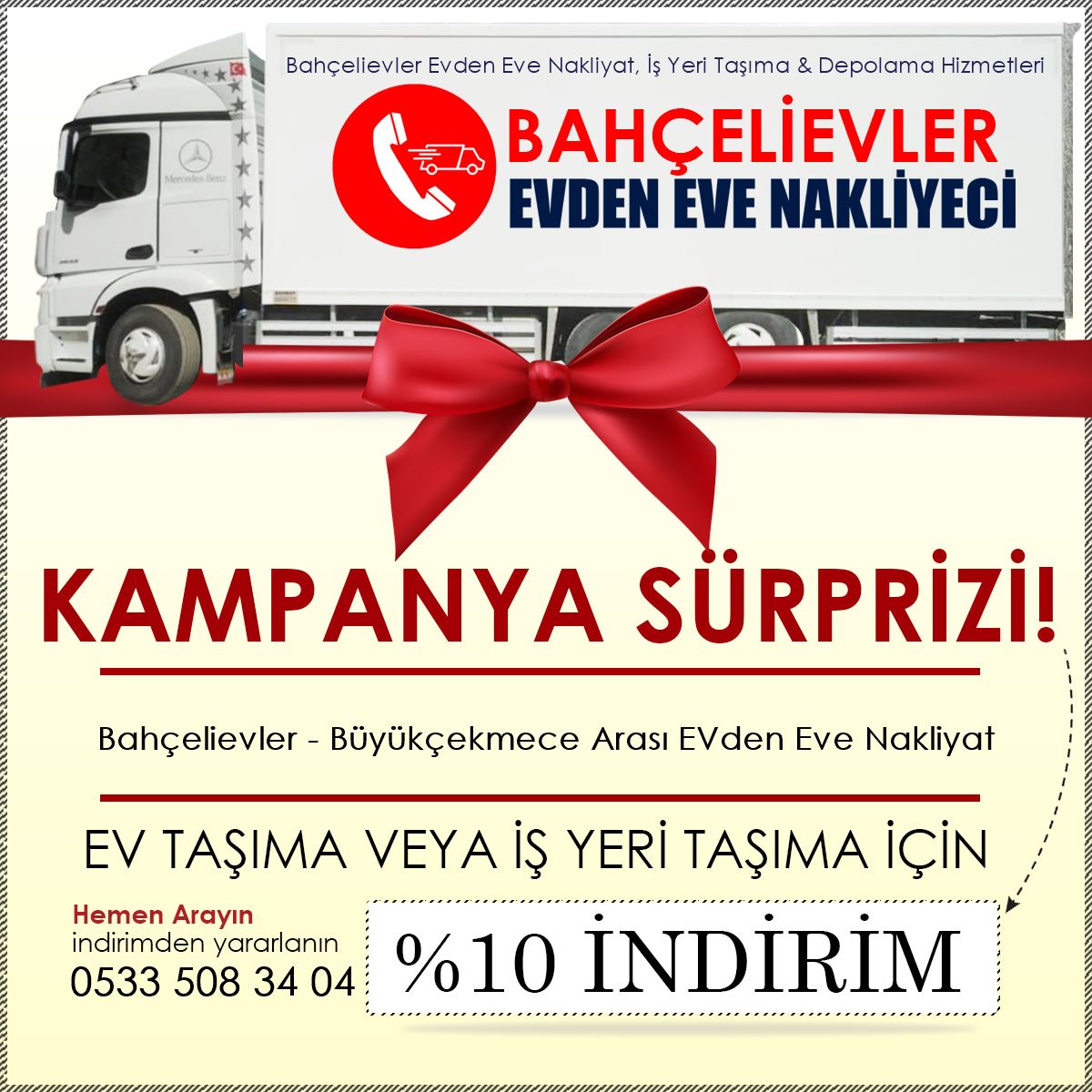 Bahçelievler - Büyükçekmece Arası EVden Eve Nakliyat