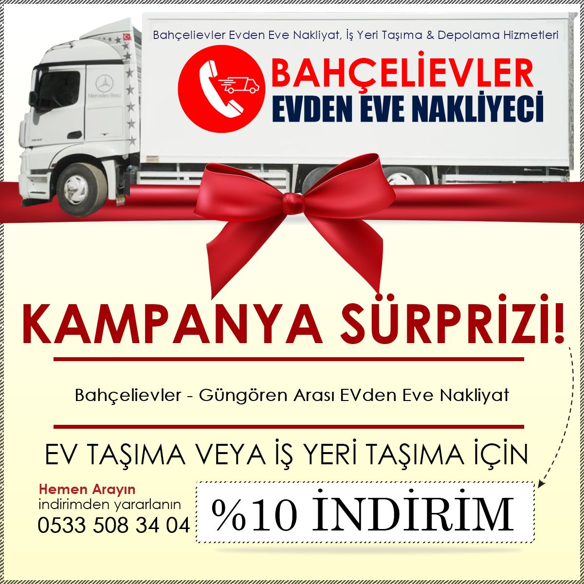 Bahçelievler - Güngören Arası EVden Eve Nakliyat