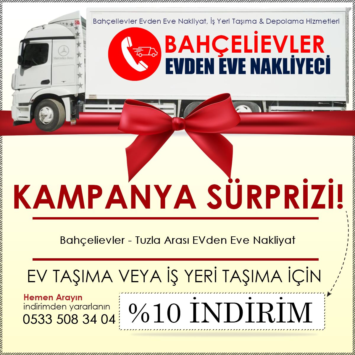 Bahçelievler - Tuzla Arası EVden Eve Nakliyat